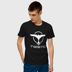 Футболка хлопковая мужская Tiesto, цвет: черный — фото 2