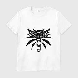 Футболка хлопковая мужская The Witcher 3, цвет: белый