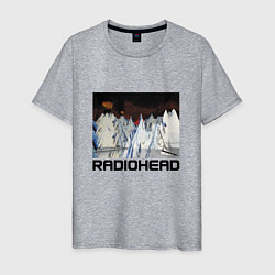 Футболка хлопковая мужская Radiohead Winter, цвет: меланж