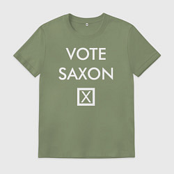 Футболка хлопковая мужская Vote Saxon, цвет: авокадо