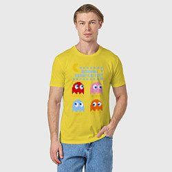 Футболка хлопковая мужская Pac-Man: Usual Suspects, цвет: желтый — фото 2