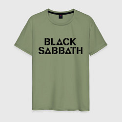 Футболка хлопковая мужская Black Sabbath, цвет: авокадо