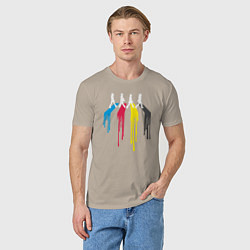 Футболка хлопковая мужская Abbey Road Colors, цвет: миндальный — фото 2