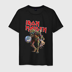 Футболка хлопковая мужская Iron Maiden: Zombie цвета черный — фото 1