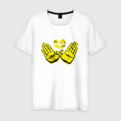 Футболка хлопковая мужская Wu-Tang Hands, цвет: белый