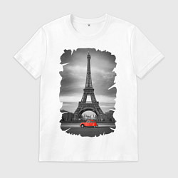 Мужская футболка Эйфелева башня