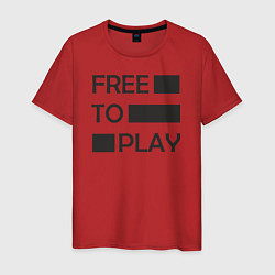 Мужская футболка Free to play