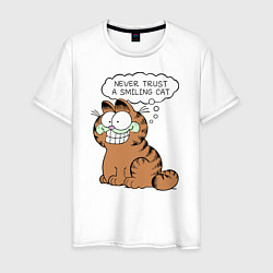 Мужская футболка Garfield: Smiling Cat