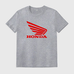 Футболка хлопковая мужская Honda Red, цвет: меланж