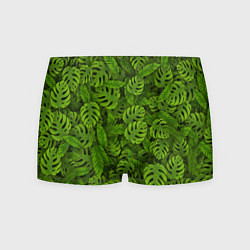 Трусы-боксеры мужские Тропические листья, цвет: 3D-принт