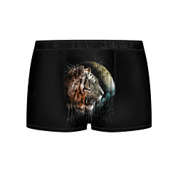 Трусы-боксеры мужские Космический тигр, цвет: 3D-принт