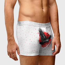 Трусы-боксеры мужские Черный ворон, цвет: 3D-принт — фото 2