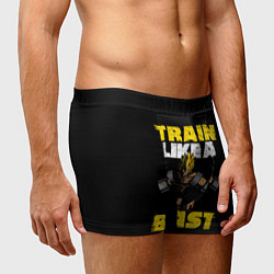 Трусы-боксеры мужские Train Like a Beast, цвет: 3D-принт — фото 2