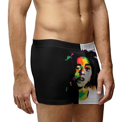 Трусы-боксеры мужские Bob Marley: Colors, цвет: 3D-принт — фото 2
