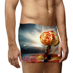 Трусы-боксеры мужские Атомный взрыв, цвет: 3D-принт — фото 2