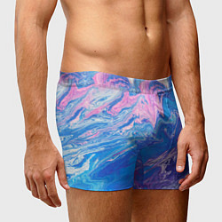 Трусы-боксеры мужские Tie-Dye Blue & Violet, цвет: 3D-принт — фото 2
