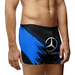 Трусы-боксеры мужские Mercedes-Benz: Blue Anger, цвет: 3D-принт — фото 2