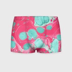 Мужские трусы Watercolor: Pink & Turquoise