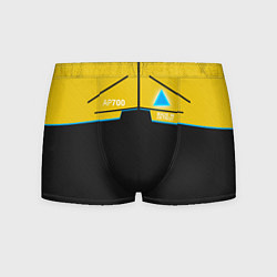 Трусы-боксеры мужские Detroit: AP700 Yellow & Black, цвет: 3D-принт