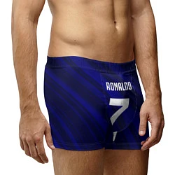 Трусы-боксеры мужские Ronaldo 7: Blue Sport, цвет: 3D-принт — фото 2