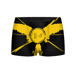 Трусы-боксеры мужские 21 Pilots: Yellow Bird, цвет: 3D-принт