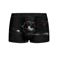 Трусы-боксеры мужские Marshmello: Glitch Space, цвет: 3D-принт