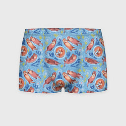 Мужские трусы Весёлые дружные выдры