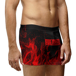 Трусы-боксеры мужские LINDEMANN: Red Fire, цвет: 3D-принт — фото 2