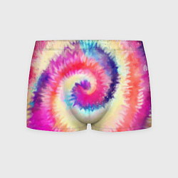 Трусы-боксеры мужские Tie Dye vortex, цвет: 3D-принт