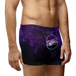 Трусы-боксеры мужские Deftones Neon logo, цвет: 3D-принт — фото 2