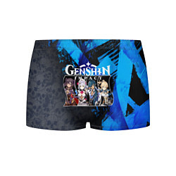 Трусы-боксеры мужские Genshin Impact, цвет: 3D-принт