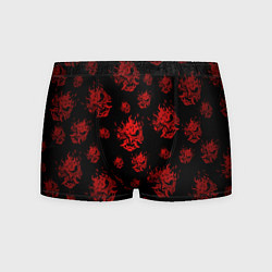 Трусы-боксеры мужские Samurai pattern - красный, цвет: 3D-принт