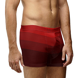 Трусы-боксеры мужские Красный Градиент, цвет: 3D-принт — фото 2