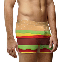 Трусы-боксеры мужские Бутерброд, цвет: 3D-принт — фото 2