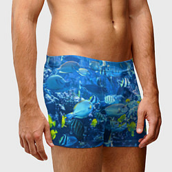 Трусы-боксеры мужские Коралловые рыбки, цвет: 3D-принт — фото 2