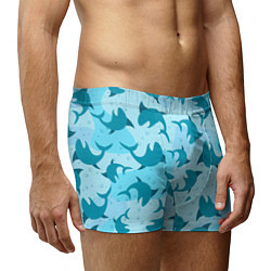 Трусы-боксеры мужские Акулы, цвет: 3D-принт — фото 2