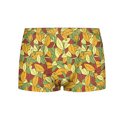 Трусы-боксеры мужские Яркие осенние листья, цвет: 3D-принт