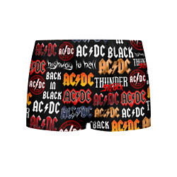 Трусы-боксеры мужские AC DC LOGOBOMBING, цвет: 3D-принт