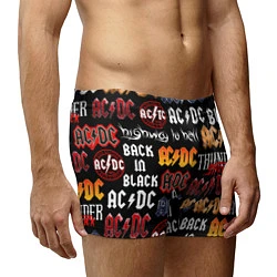 Трусы-боксеры мужские AC DC LOGOBOMBING, цвет: 3D-принт — фото 2