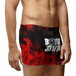 Трусы-боксеры мужские BON JOVI HAVE A NICE DAY FIRE ОГОНЬ, цвет: 3D-принт — фото 2