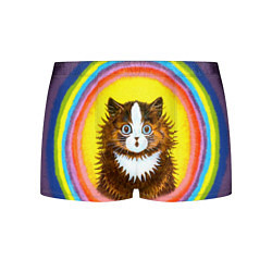 Трусы-боксеры мужские Радужный кот Луиса Уэйна, цвет: 3D-принт