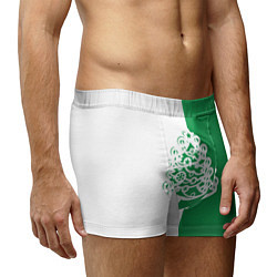 Трусы-боксеры мужские Зелёная Ёлочка, цвет: 3D-принт — фото 2