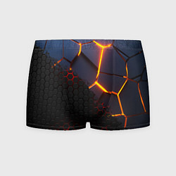 Трусы-боксеры мужские 3D РАЗЛОМ И СТАЛЬНАЯ БРОНЯ ПОПУЛЯРНЫЕ ТЕКСТУРЫ, цвет: 3D-принт