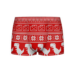 Трусы-боксеры мужские Вязаный принт, цвет: 3D-принт