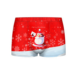 Трусы-боксеры мужские Дед Мороз с подарочным конвертом, цвет: 3D-принт