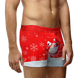 Трусы-боксеры мужские Дед Мороз с подарочным конвертом, цвет: 3D-принт — фото 2