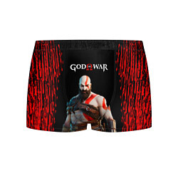 Мужские трусы God of War красные разводы