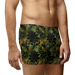Трусы-боксеры мужские Темные тропические листья, цвет: 3D-принт — фото 2
