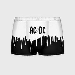 Трусы-боксеры мужские ACDC подтёки, цвет: 3D-принт