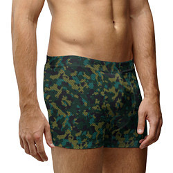 Трусы-боксеры мужские Модный камуфляж с холстовой сеткой, цвет: 3D-принт — фото 2